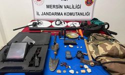 Mersin'de kaçak kazı yapan 3 zanlı yakalandı