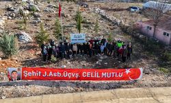 Mersinli şehit için oluşturulan hatıra ormanına yeni fidanlar dikildi