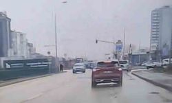 Bursa Nilüfer’de Ters Yöne Giren Araç Trafikte Panik Yarattı