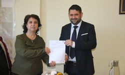 Serik Esnaf ve Sanatkarlar Odası başkanlığa seçilen Barut mazbatasını aldı