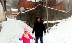 Zorkun Yaylası’nda Yörükler Mahallesi Beyaza Büründü