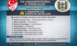 Osmaniye 1. Amatör Lig’de Disiplin Sevkleri