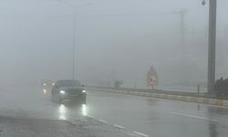 Belen ilçesinde sis etkili oldu