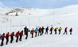 Erciyes'te 171 personelin katılımıyla çığ tatbikatı yapıldı