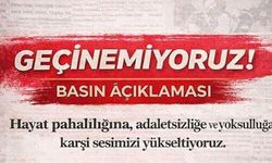 Hayat pahalılığına karşı ortak çağrı