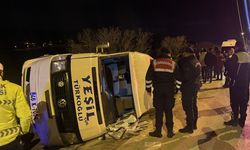 Kahramanmaraş'ta minibüsün devrilmesi sonucu 11 kişi yaralandı