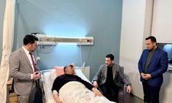 AK Parti Heyetinden İbrahim Baz’a Geçmiş Olsun Ziyareti