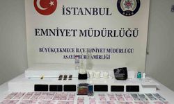 Büyükçekmece'de peçete kutusundan uyuşturucu çıktı