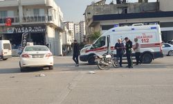 Kadirli Bulvarında Otomobil-Motosiklet Kazası
