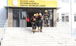 Karesi'de 413 öğrencili dev deprem tatbikatı