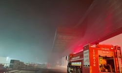 Osmaniye'de piliç kesimhanesinde çıkan yangına müdahale ediliyor