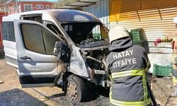 SON DAKİKA! ARSUZ’DA MİNİBÜS YANGINI