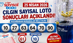 25 Nisan 2026 Çılgın Sayısal Loto sonuçları açıklandı