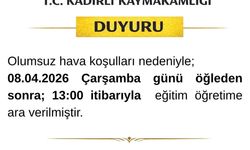 Kadirli'de Eğitime Hava Engeli: Okullar Tatil Edildi!