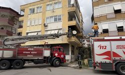 Alanya'da apartman dairesinde çıkan yangın hasara neden oldu