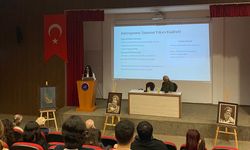 Antalya'da mozaik sanatçısı ile ressam kızı doğadan sanata söyleşisi gerçekleştirdi