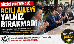 Düziçi Protokolü Acılı Aileyi Yalnız Bırakmadı