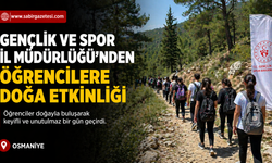 Gençlik ve Spor İl Müdürlüğü’nden Öğrencilere Doğa Etkinliği