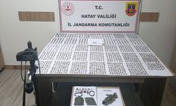 Hatay'da 1988 sikke, 17 obje ve 1 heykel ele geçirildi