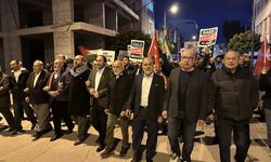 Hatay'da Filistin'e destek yürüyüşü düzenlendi