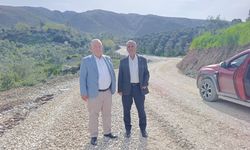 Çotlu Köyü Çevre Yolunda Çalışmalar Devam Ediyor