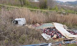 Isparta'da Kovada kanalına devrilen çekicinin sürücüsü yaralandı