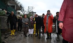 Osmaniye Valisi Serdengeçti, selden etkilenen Kadirli ilçesinde incelemelerde bulundu