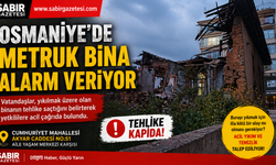Osmaniye'de Metruk Bina Alarm Veriyor