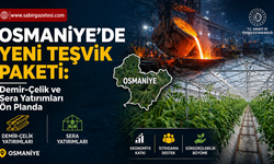 Osmaniye için Yeni Teşvik Paketi