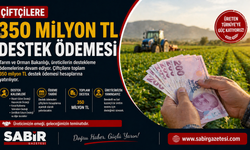 Osmaniyeli Çiftçilere 350 Milyon TL Destek Ödemesi