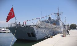 TCG Gökçeada gemisi Mersin'de ziyarete açıldı