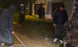 Toprakkale’de Yağmur Alarmı Başkan Kürekle Çalıştı