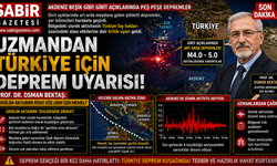 Uzmandan Türkiye İçin Deprem Uyarısı
