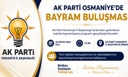 AK Parti Osmaniye’de Bayram Buluşması