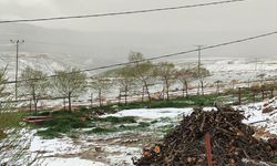 Antalya'nın yüksek kesimlerinde kar ve dolu etkili oldu