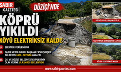 Düziçi’nde Köprü Yıkıldı Köyü Elektriksiz Kaldı