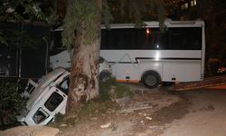 Hatay'da midibüsün hafif ticari araca çarptığı kazada 2 kişi ağır yaralandı