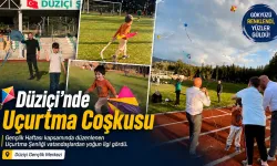 Düziçi'nde Çocuklar Babalarıyla Doyasıya Uçurtma Uçurdu