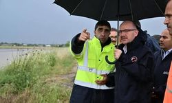 Vali  Serdengeçti Sel Bölgesinde Sahaya İndi