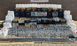 Alanya'da 1750 litre kaçak ve etil alkol ele geçirildi