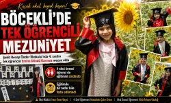 Böcekli’de Tek Öğrencili Mezuniyet