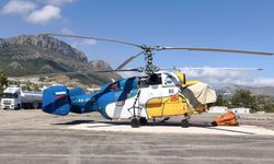 Bozyazı ilçesine yangın söndürme helikopteri konuşlandırıldı