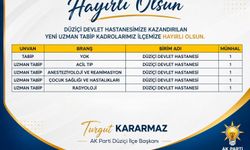 Düziçi Devlet Hastanesi'ne 5 Yeni Hekim Kadrosu