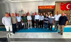 Erzin Muhtarlarından Kaymakam Özaydın'a Veda Ziyareti