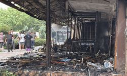 Hatay'da çıkan yangında 10 iş yeri zarar gördü