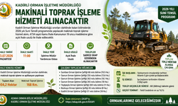 Kadirli’de 104 Hektarlık Alanda Makinalı Toprak İşleme İhalesi