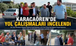Karacaören’de Yol Çalışmaları İncelendi
