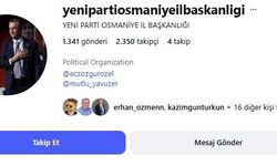 CHP'nin Eski Hesabı "Yeni Parti Osmaniye" Oldu