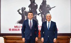 Kaymakam Mehmet Keklik İl Müdürü Örgüt’ü makamında ağırladı