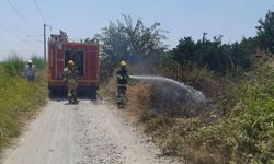 Erzin'de Bahçe Yangını Kısa Sürede Söndürüldü